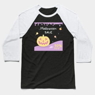 Halloween Scary Evil Pumpkin Funny Pumpkin Head sale Baseball T-Shirt